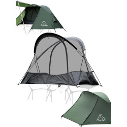 天賽戶外露營行軍床帳篷單人摩旅超輕尼龍防蚊蟲野外徒步過夜帳篷