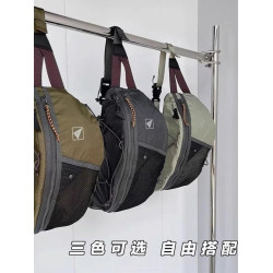 高顔值設計感！5L男女款胸前包尼龍小包70D耐磨戶外騎行運動包
