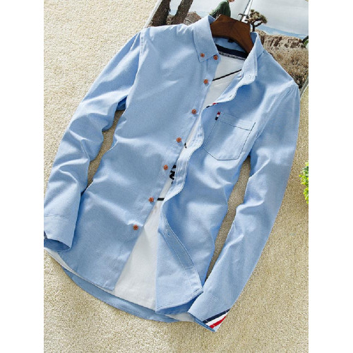 春季外套男士長袖格子襯衫白襯衣韓版潮流修身寸衫帥氣男裝上衣服