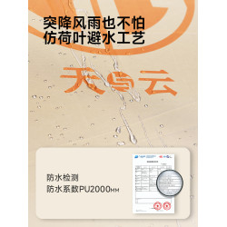 天與雲黑膠天幕帳篷戶外露營裝備全套防風遮陽防曬易搭建大面積
