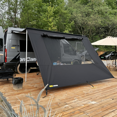 簡森戶外Fiamma房車遮陽棚拓展前邊布車邊側帳圍布帳篷菲亞瑪大樹