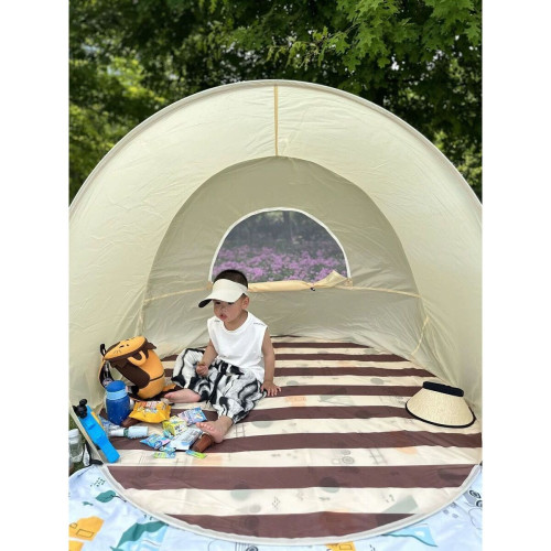 超輕便帳篷可攜式折曡戶外秒速開帳篷露營3-4人大空間遮陽防水野