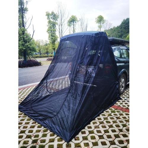 爆款戶外野營簡易無桿雙層一體車尾帳篷側延伸天幕防雨防蚊遮陽棚