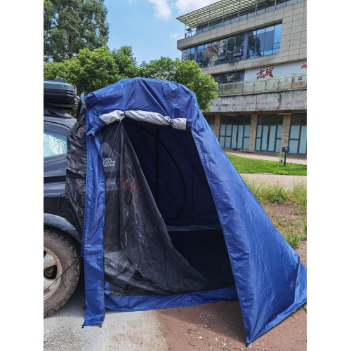 爆款戶外野營簡易無桿雙層一體車尾帳篷側延伸天幕防雨防蚊遮陽棚