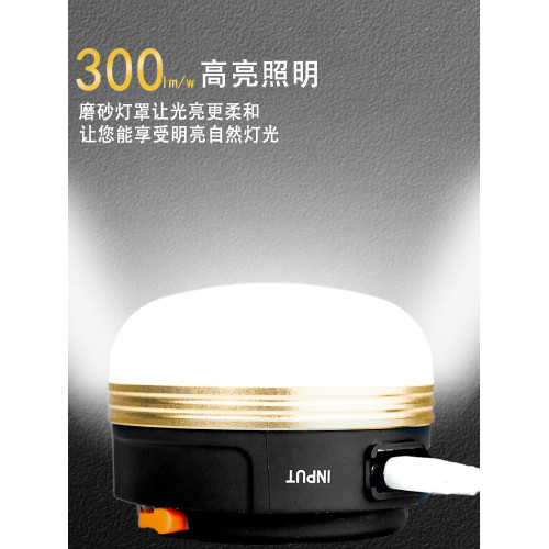 戶外露營燈超長續航帳篷燈掛燈野營照明燈小掛燈營地燈充電可移動