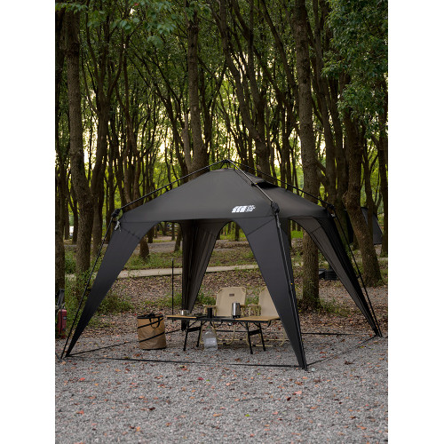 探險者速開穹頂天幕帳篷涼棚戶外免搭建自立遮陽棚防車邊露營裝備