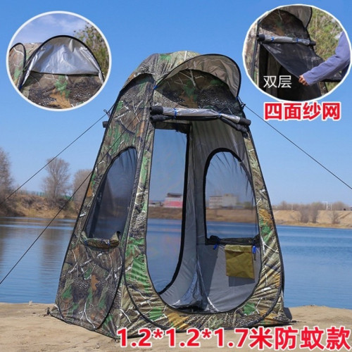 戶外釣魚帳篷單人冬天專用冬季雙人加厚防曬可攜式防風防寒冰釣神器