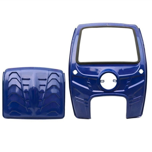 電動三輪車車棚遮陽擋雨蓬加厚汽油摩托前車頭快遞三輪車篷鐵皮蓬