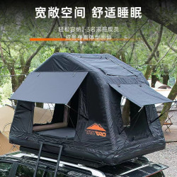 戶外露營加厚牛津布保暖越野SUV汽車充氣車頂帳篷防暴雨可收納