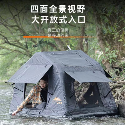 戶外露營加厚牛津布保暖越野SUV汽車充氣車頂帳篷防暴雨可收納