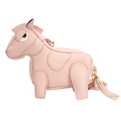 辣妹小馬包包白色城堡同款小馬公仔包包女日系單肩包高級感斜後後背包