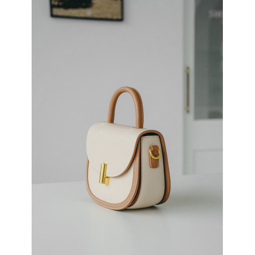 小衆設計包包女2026新款高級感復古撞色馬鞍包百搭手提單肩斜後後背包