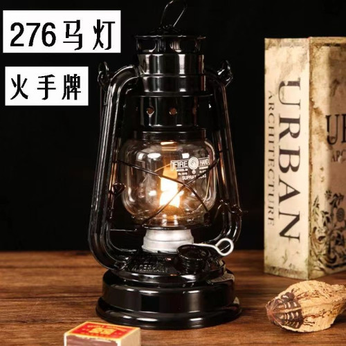 276火手老式煤油燈馬燈露營戶外帳篷復古懷舊油燈氛圍營地手提