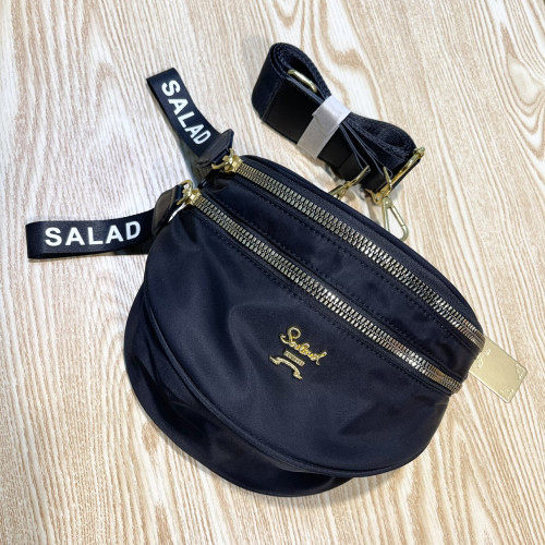 香港風半圓馬鞍包休閒胸包韓版新款時尚尼龍布實用單肩斜背袋女包