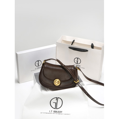 IT GDLEDY今年流行真皮馬鞍包包女2026新款高級感百搭單肩斜後後背包 IT GDLEDY今年流行真皮馬鞍包包女2026新款高級感百搭單肩斜後後背包