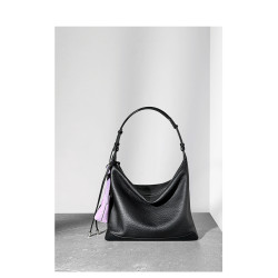 【AJ AOIRJ】小衆設計頭層牛皮單肩托特包休閒慵懶手提斜背水桶包