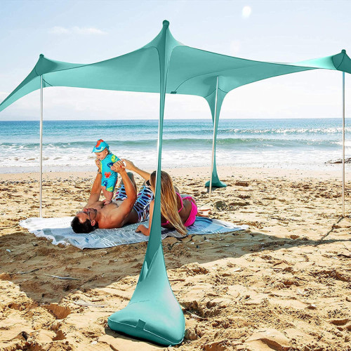 海邊沙灘帳篷天幕戶外露營用品裝備可折曡遮陽乘涼棚釣魚防曬