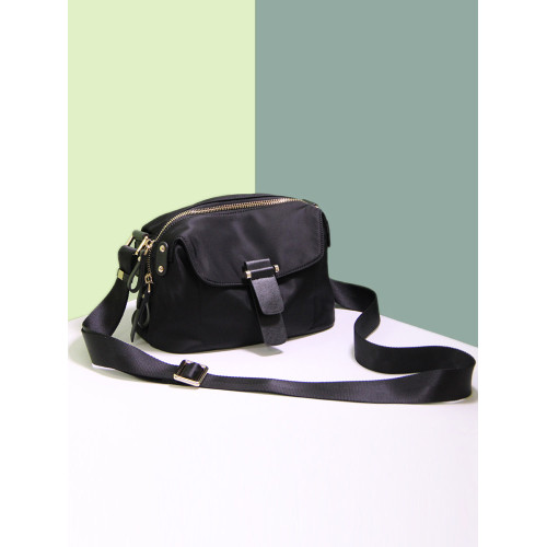 輕奢新品包包尼龍斜後後背包休閒百搭時尚小方包帆布女包輕便防水粵寶