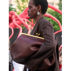 輕奢小衆設計時尚晚宴包大容量 吻鎖包大號口金夾子手拎包女百搭