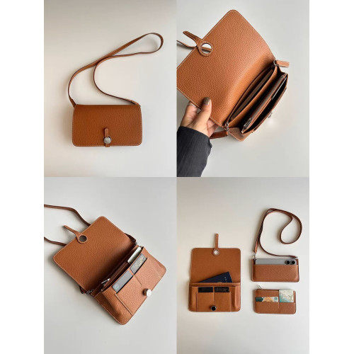 女包 2026春夏新款 簡約頭層牛皮手機包單肩斜背mini盒子包小方包