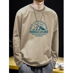 純棉長袖t恤男士內搭上衣服秋季潮牌打底衫男生衛衣春秋冬款加絨