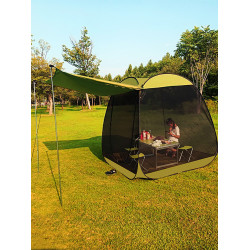 戶外防蚊帳篷庭院室內旅遊夏季納涼休閒網紗超大空間折曡可攜式涼棚