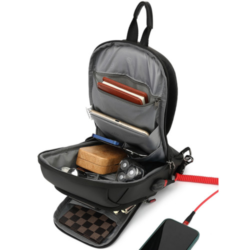 瑞士軍士刀單肩包男斜後後背包男士後後背包男包防水胸包大容量休閒牛津布