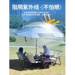 戶外露營黑膠天幕速開免搭建撐桿折曡庭院別墅遮陽傘車頂防曬帳篷
