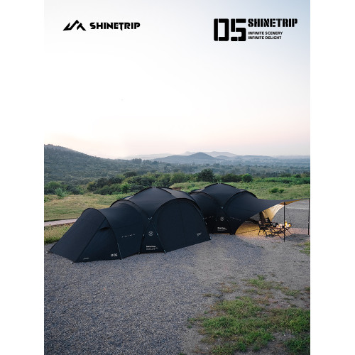 山趣戶外05系圓形穹頂天幕多人防水防曬露營超大圍布圍網穹頂套裝