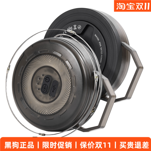 BLACKDOG黑狗氛圍串燈天幕露營戶外伸縮帳篷燈帶裝飾照明充電10米