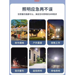 爆亮充電燈露營燈帳篷燈戶外夜市照明燈LED燈泡掛燈應急磁吸擺攤