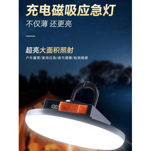 爆亮充電燈露營燈帳篷燈戶外夜市照明燈LED燈泡掛燈應急磁吸擺攤