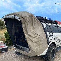 。車尾延伸帳篷SUV遊車尾帳篷野營防曬房車車頂後備箱防