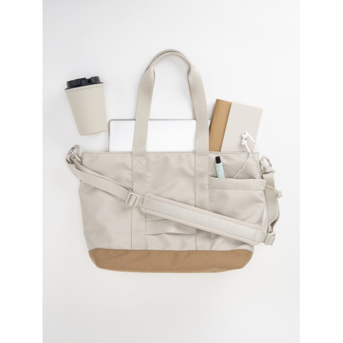 小津製Tote+大號復古通勤輕便防水尼龍男女斜背單肩手提托特包