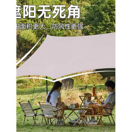 春季踏青天幕帳篷聚會戶外野營遮陽棚景區遊客休息黑膠幕布