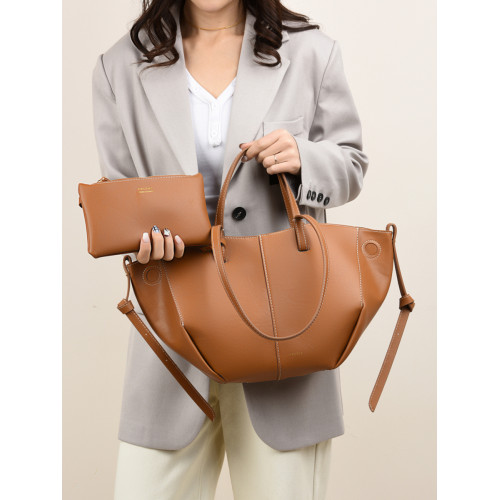 歐洲站設計師手拎包包女高級感翅膀包大容量托特包美式時髦腋下包