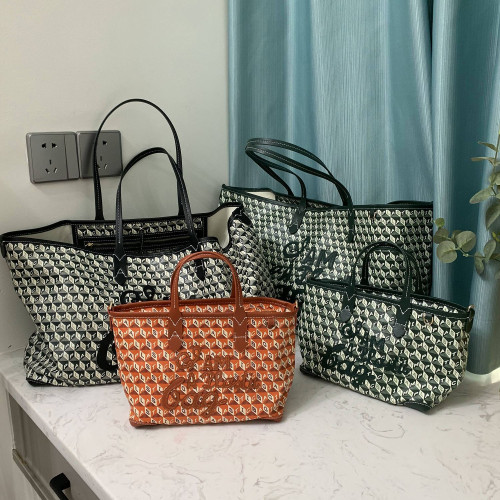 爆款anya安雅大容量托特包2024新款媽咪包購物袋字母印花通勤