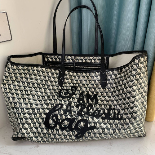 爆款anya安雅大容量托特包2024新款媽咪包購物袋字母印花通勤