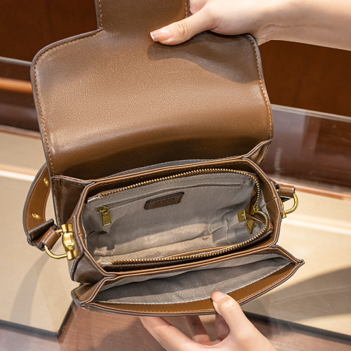 香港肖戰同款1955馬鞍包斜背單肩腋下包小衆真皮包包女2024新款潮