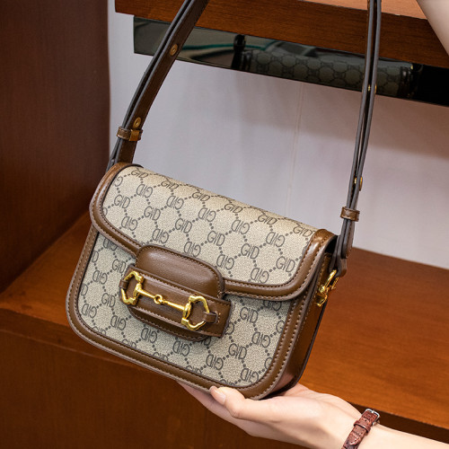 香港肖戰同款1955馬鞍包斜背單肩腋下包小衆真皮包包女2024新款潮