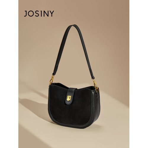 卓詩尼女士包包馬鞍包女2025新款時尚ins質感單肩斜後後背包女通勤包