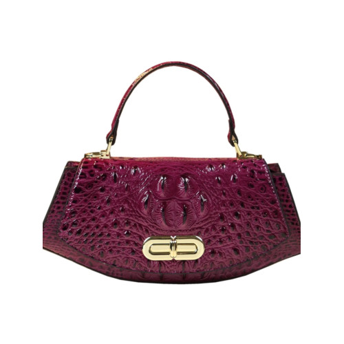 小包包金元寶單肩斜後後背包2025新款中年媽媽包真皮女包鱷魚紋手提包