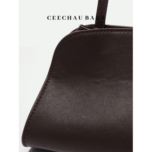 CEECHAU 女包新款牛皮高級女包單肩手提真皮腋下包包時尚簡約包