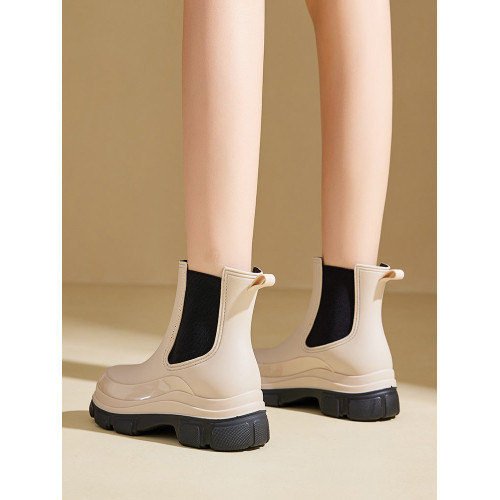 厚底雨鞋女款2025新款夏天馬丁雨靴防水套鞋水鞋水靴短靴防滑膠鞋