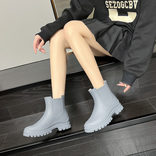 日式雨鞋女款2025新款短筒雨靴戶外時尚防滑防水膠鞋女士成人水鞋