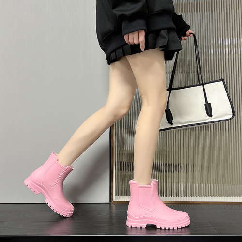 日式雨鞋女款2025新款短筒雨靴戶外時尚防滑防水膠鞋女士成人水鞋