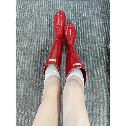 高級版~~虞書訢古力娜紥明星網紅同款紅色雨靴女四季防滑防水水靴