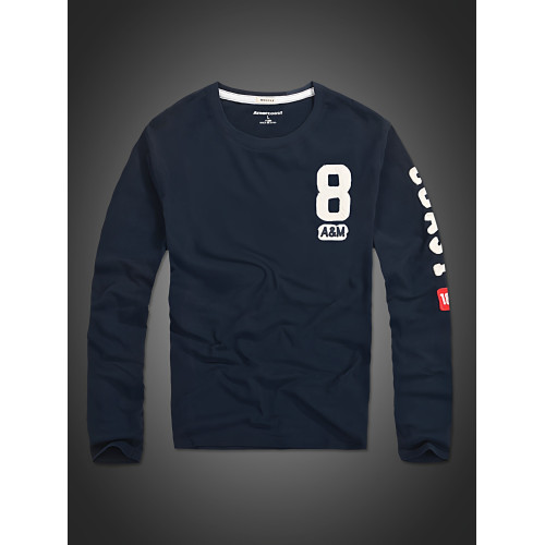 美洲海岸af長袖T恤純棉男士潮流青年秋季薄款寬鬆大碼休閒打底衫