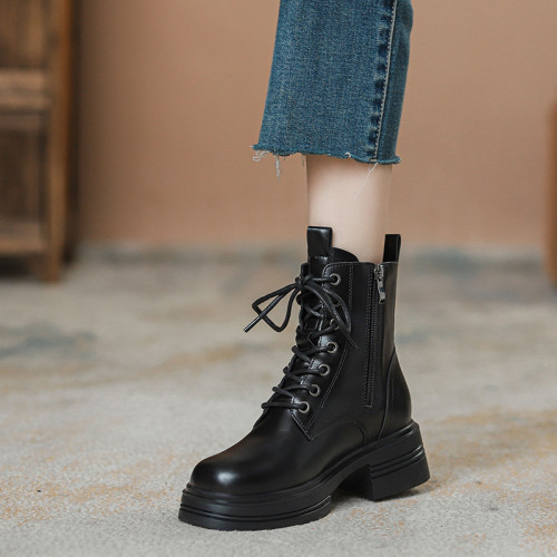 內增高馬丁靴女款英倫風2026新款秋冬短靴粗跟厚底切爾西瘦瘦靴子 內增高馬丁靴女款英倫風2026新款秋冬短靴粗跟厚底切爾西瘦瘦靴子