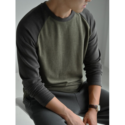 300G 恒溫雙面絨男士T恤插肩袖長袖打底衫保暖秋冬款男裝山東網店